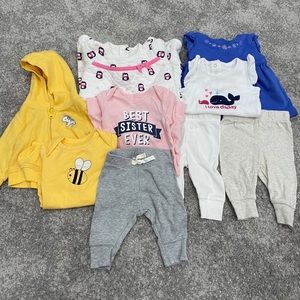 ❌SOLD❌ 0-3 months tops pants jacket sweater onesie